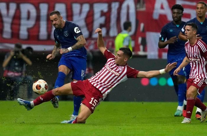 Olympiacos hand West Ham first European loss in 18 games