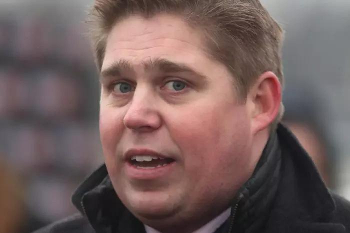 Trainer Dan Skelton at Doncaster Racecourse, January 2018.